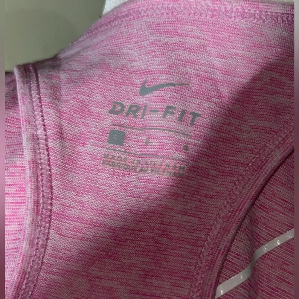 Nike Pink Tank Top with White Accents